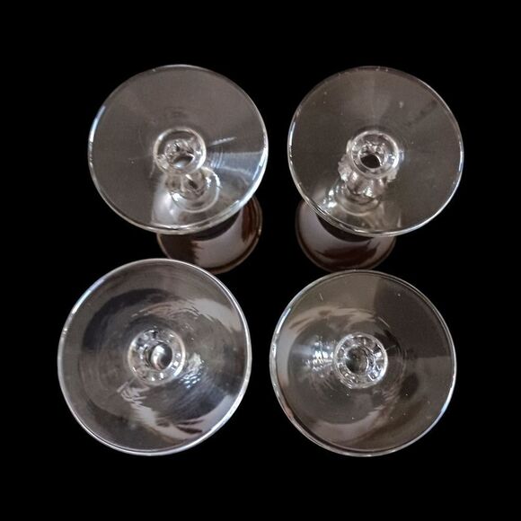 Libbey Golden Foliage Cordial Glasses Frosted Stemmed Gold Oak Leaf MCM Mad Men. - Picture 6 of 16